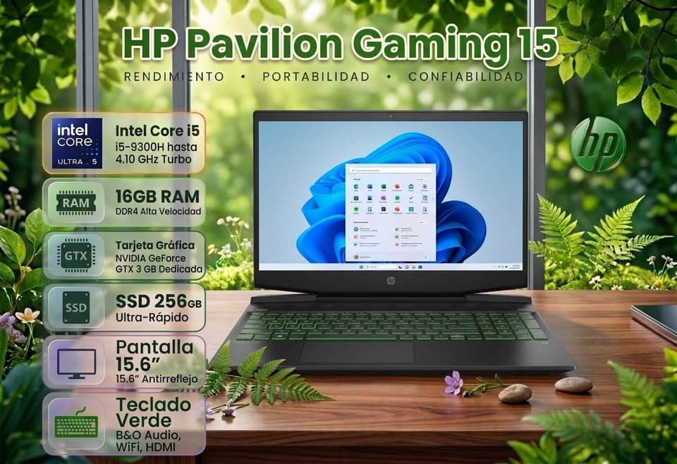 Laptop Gamer HP Pavilion | i5 9na Gen | 16GB RAM | GTX | SSD