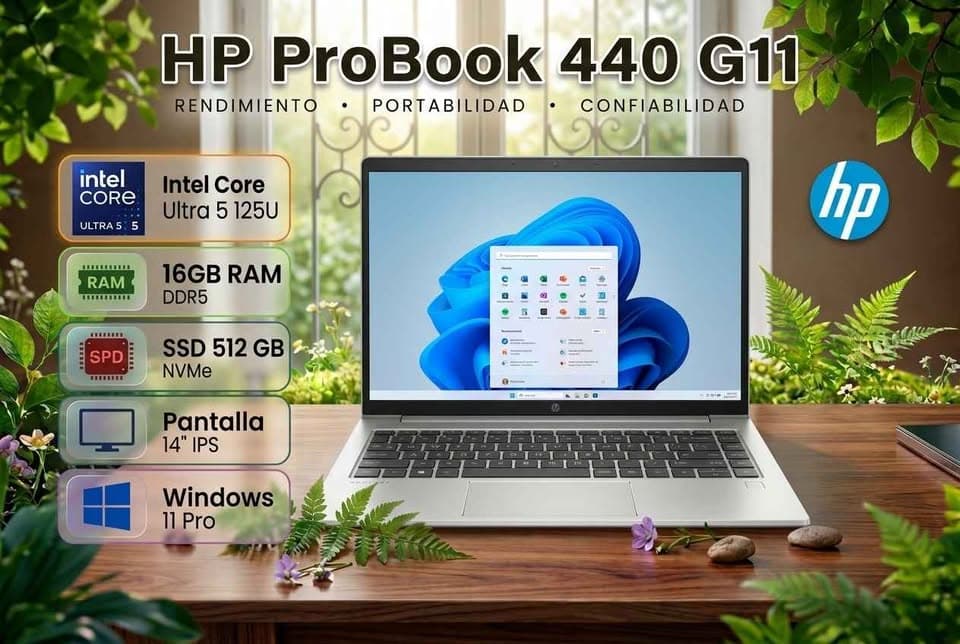 HP ProBook 440 G11 | Core Ultra 5 | 16GB RAM | SSD 512GB | 14